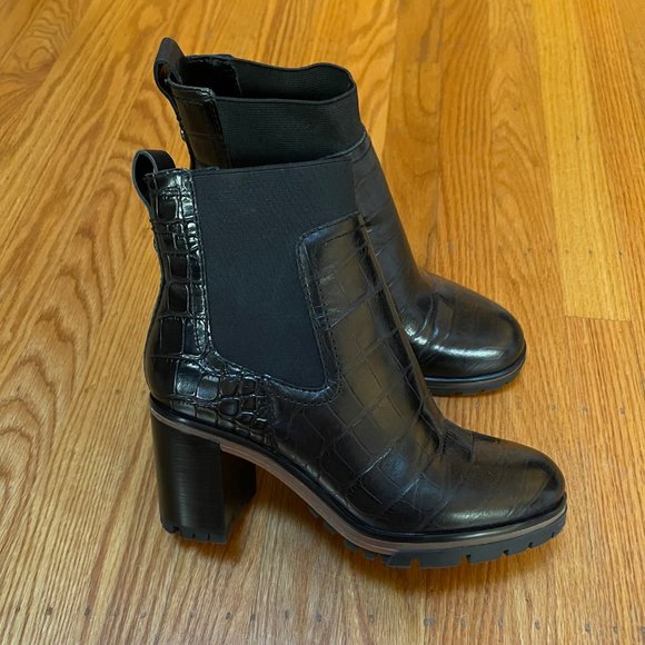 Vince Camuto Black Combat & Moto Boots - Picture 2 of 3
